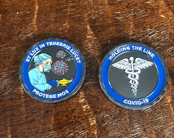 2020 Pandemc Challenge Con 19COV!D Corona-19 Slver Trm Socal