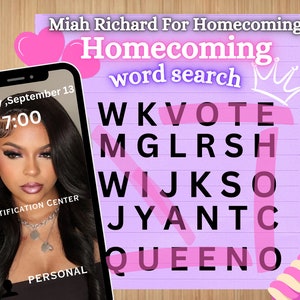 Homecoming Queen Flyer: DIY School Event Template - Etsy