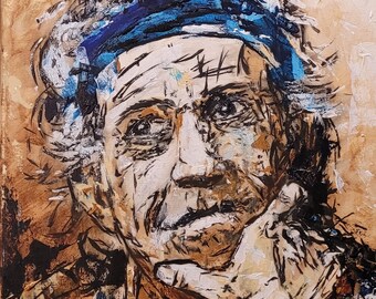 Pirate, an original acrylic painting