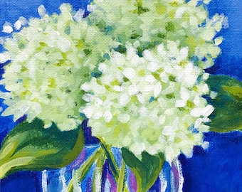 Peinture florale, Peinture acrylique sur toile