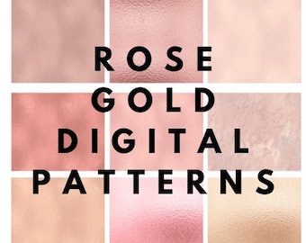 Rose gold background/Rose gold digital paper/Rose gold wallpapers/Rose gold clipart/Rose gold metallic paper/Rose gold digital clipart