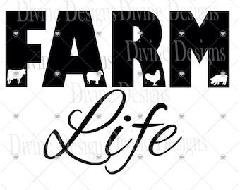Farm SVG/Farm clipart/Farmer SVG/Farm cutting file/Clipart cut files/Silhouette cut files/Farm life cutting file/Farming svg/farming clipart