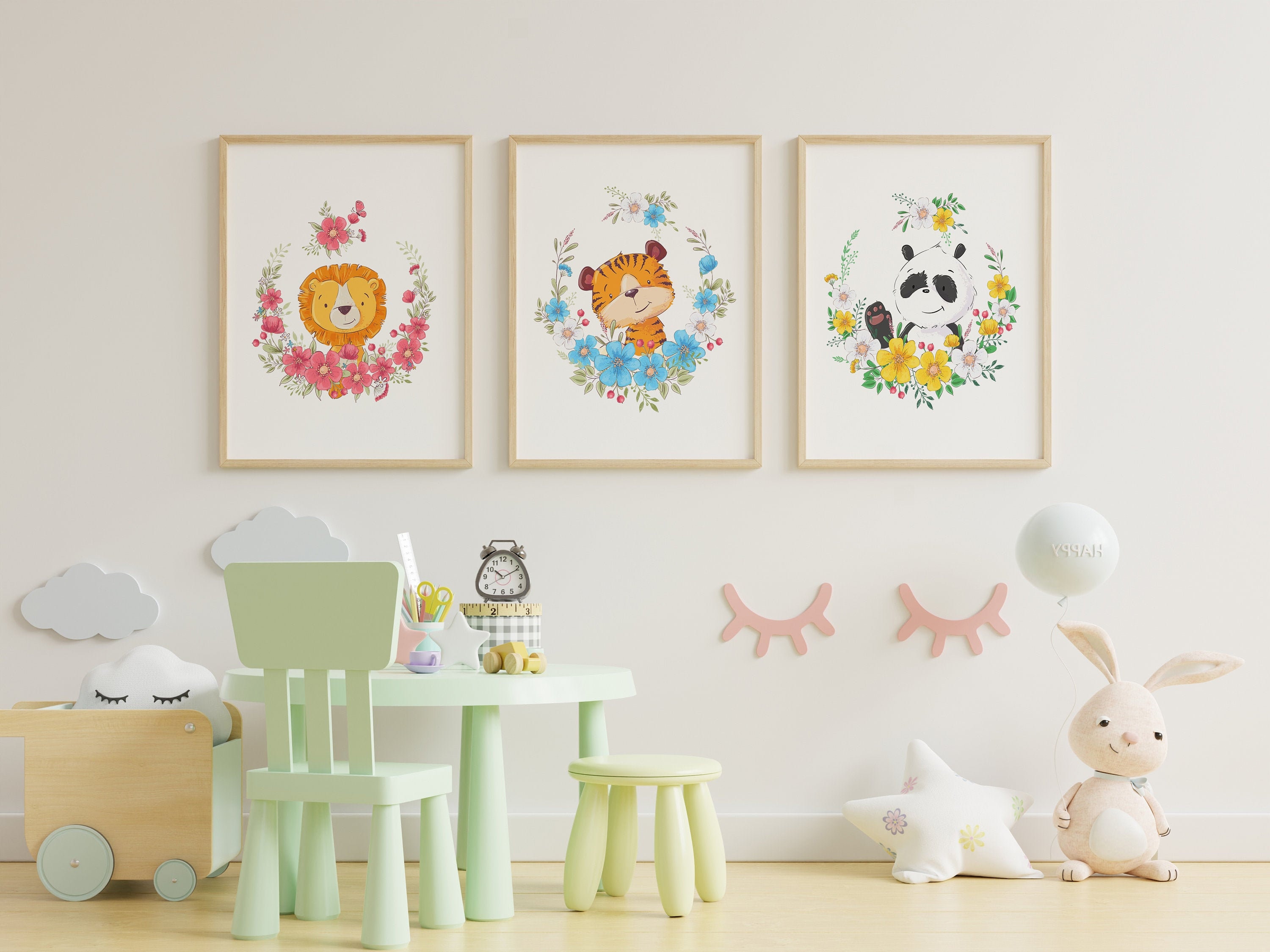 Kids Bedroom Print/animal Wall Print/playroom Wall Print/playroom Decor