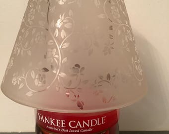 Pantalla de lámpara de vidrio esmerilado de Yankee Candle