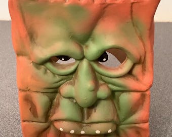 Halloween 3 and 1/2 inch Paper Bag Tea Light Candle Holder