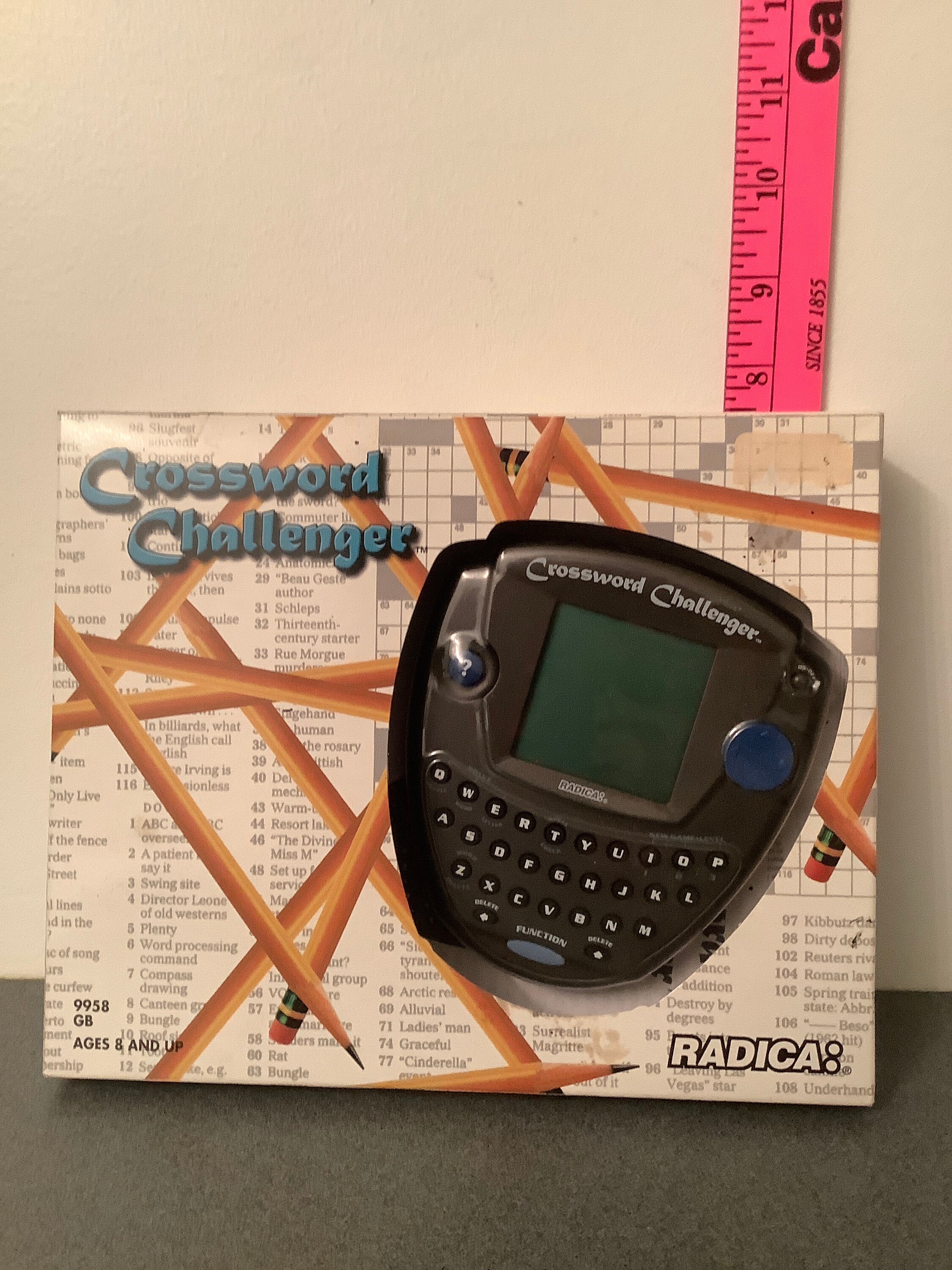Hand Held Crossword Puzzle Challenger Etsy Hand Held Crossword Puzzle Challenger Etsy