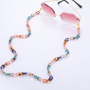 Glasses Chain Glasses Holders Sunglasses Cords Eyewear Lanyards Sunglasses Chain Rainbow