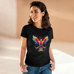 Phoenix Women&#39;s Tee, Cool, Fantasy, Mystical, Inspirational, Greek Mythology Womens Tee, Phoenix Gifts
