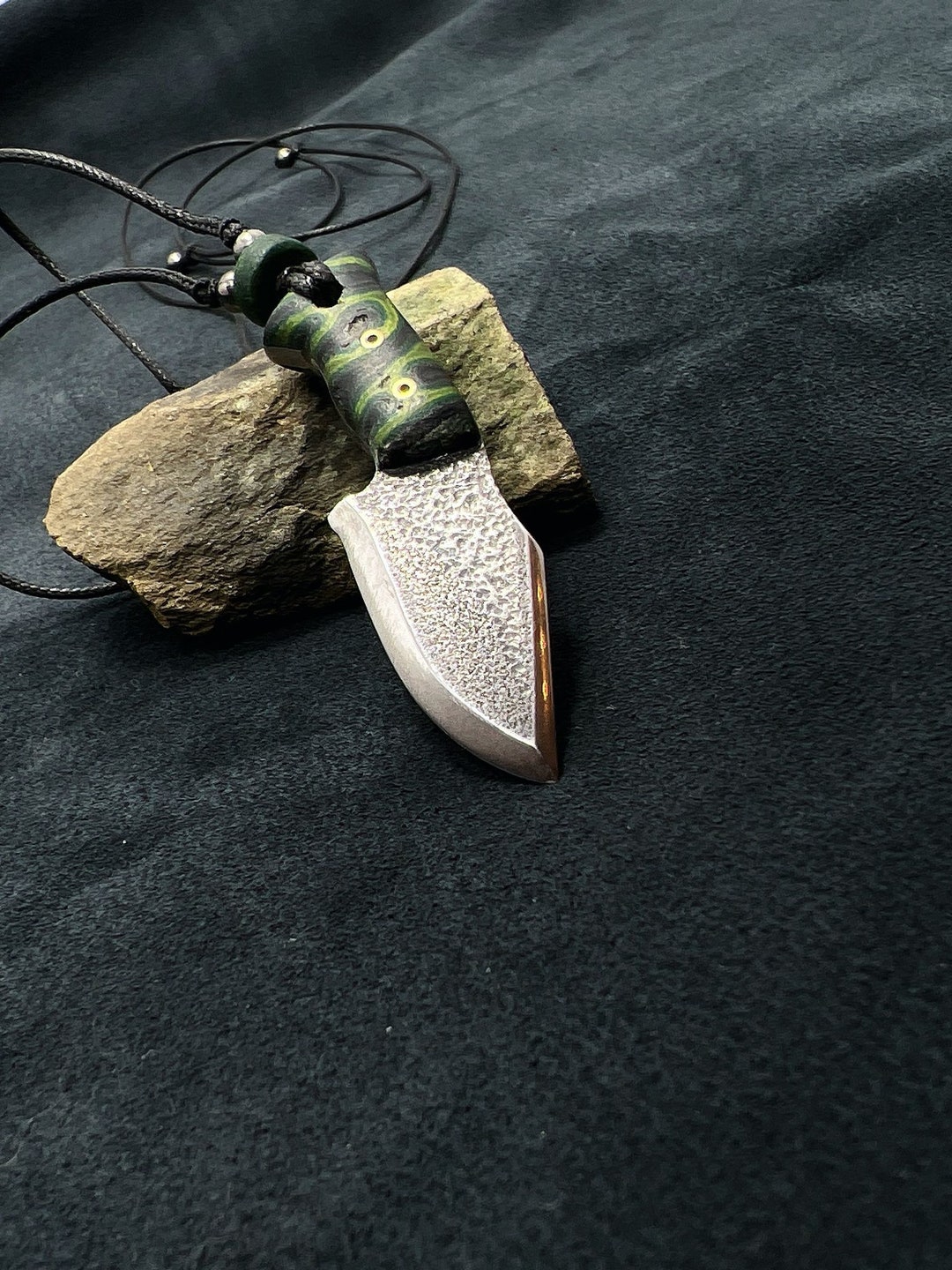 Stainless Steel Tactical Hunter Knife Necklace, Personalized Tanto