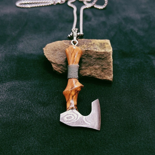 Viking Axe Pendant, Scandinavian Men Jewelry, Viking Gift Axe, Battle Necklace -  Handmade Viking Axe Pendant, Sterling Men Gift