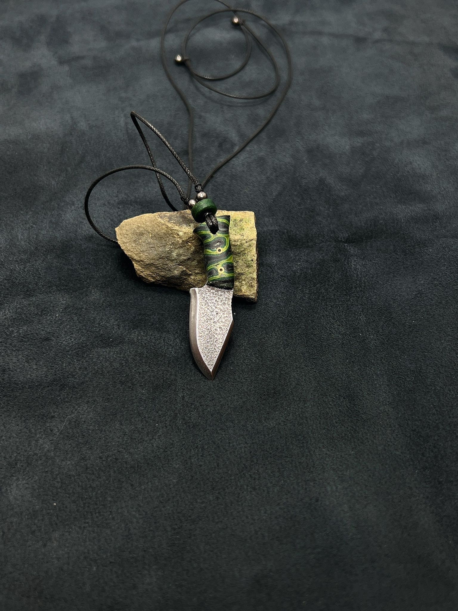 Stainless Steel Tactical Hunter Knife Necklace, Personalized Tanto