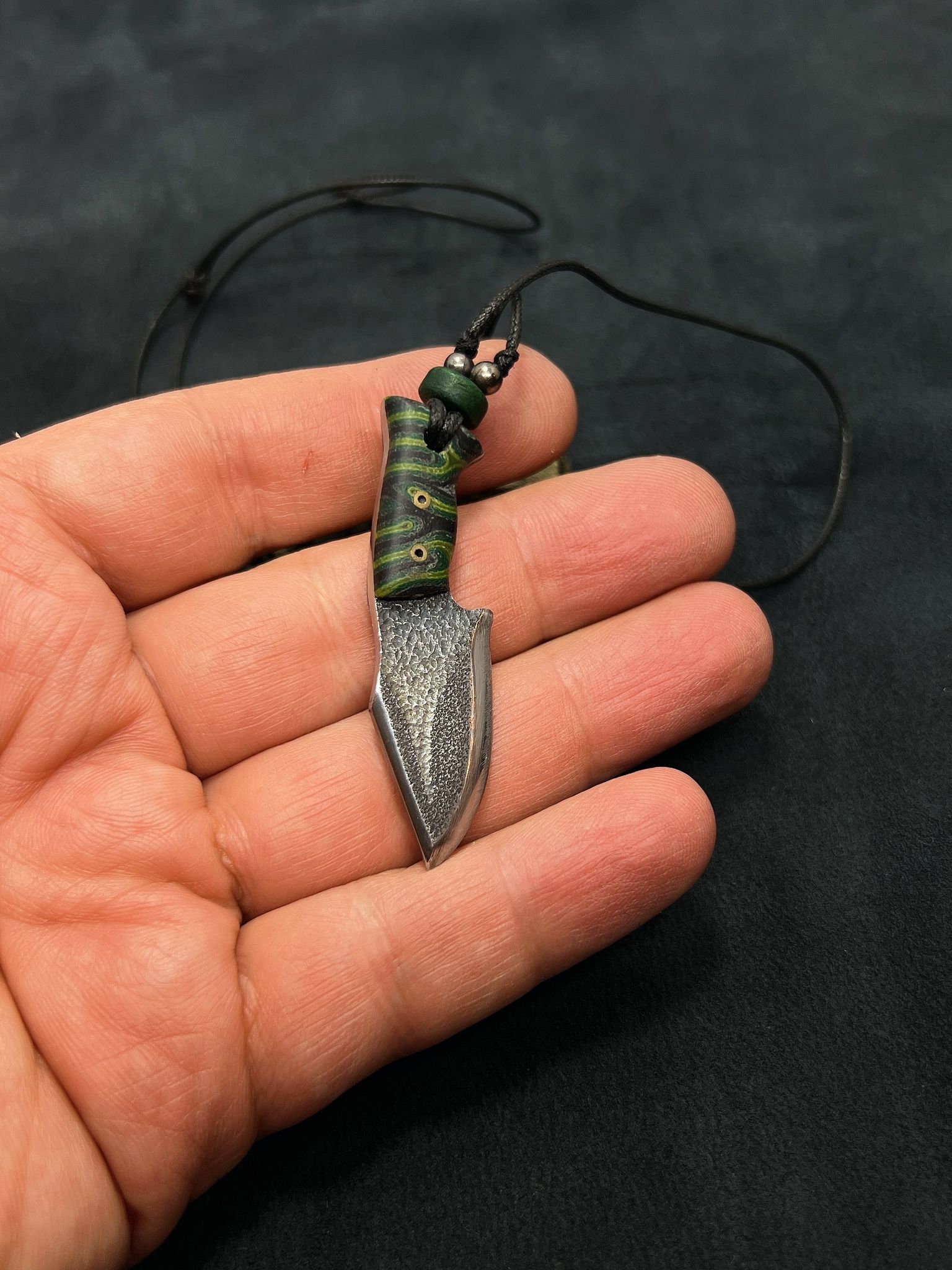 Stainless Steel Tactical Hunter Knife Necklace, Personalized Tanto