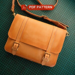 Schnittmuster Leder Messenger Bag (DIY Anleitung)