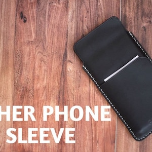 Patron SLEEVE coque téléphone CUIR - DIY cuir - téléchargement pdf - tuto vidéo