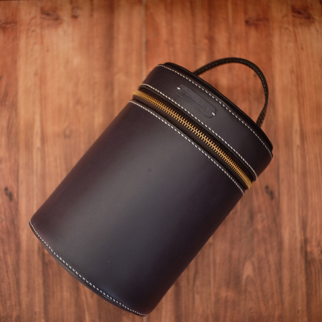 LEATHER CYLINDER Hand Bag DIY tutorial & Pattern Etsy