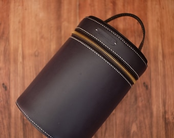 LEDER CYLINDER Handtasche DIY (Anleitung & Schnittmuster)