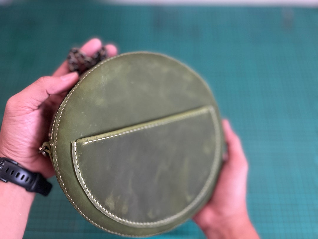 Circle Leather Bag Pattern Etsy