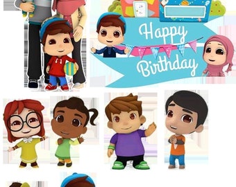 Omar Hana Family topper printable digital copy