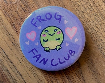 Frosch Fanclub Knopf Anstecker