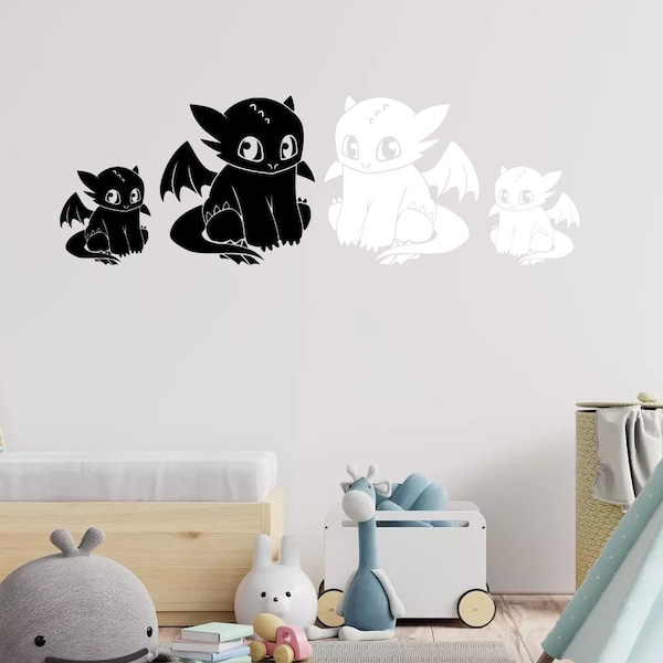 How to Train Your Dragon Wall Decals Etsy