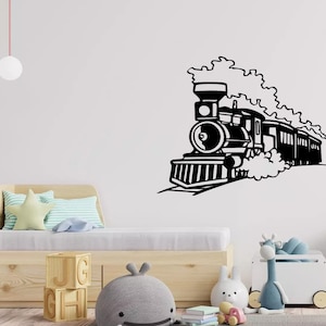 Train Wall Decal: Boys Room Vinyl Wall Art