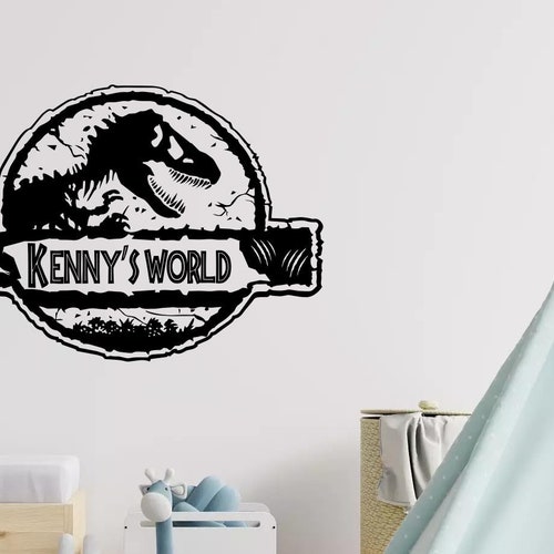 Jurassic World Wall Decal Custom Jurassic World Nursery Decal Etsy