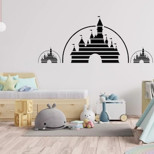 Disney Logo Wall Sticker Bedroom Kids' Room Art Decor Sticker Cartoon Decal