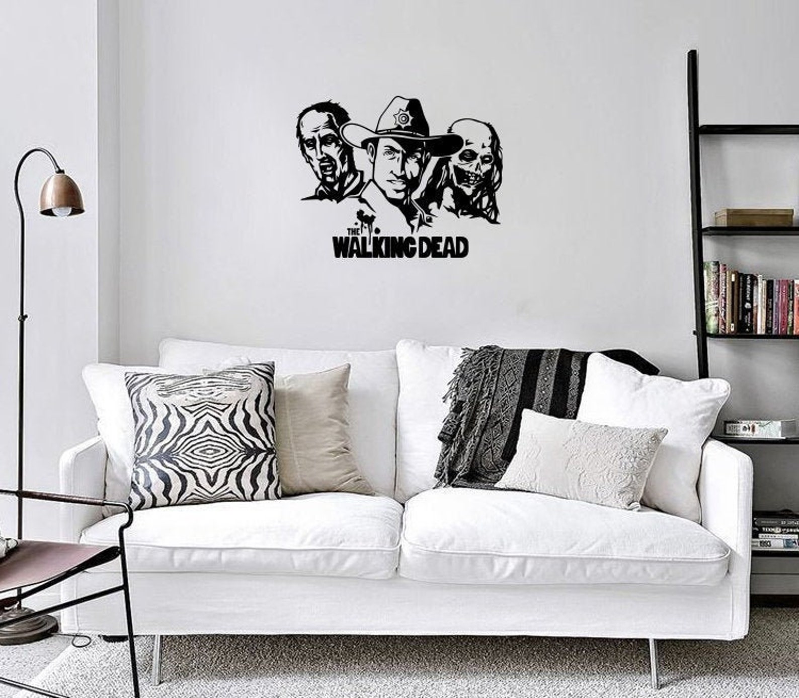 Walking Dead Wall Decal Walking Dead Wall Art Etsy