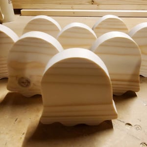 Wood ghost. Ghost shape.  Halloween decor. Halloween cutouts. Paint ready shapes. Halloween shape. Wooden blanks.