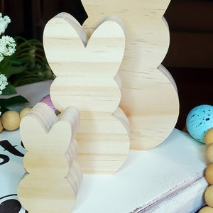 Peep shaped craft blank. Wood peeps.  Wooden Easter shapes.  Easter cutouts.  Paint ready Easter shapes.  Easter peep shape.  Wooden blanks