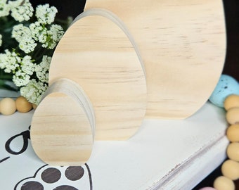 Egg shaped craft blank. Wooden Easter egg.  Easter egg shape. Wooden shapes.  Wooden craft blanks.