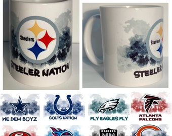 Nfl Coffee Mug Etsy