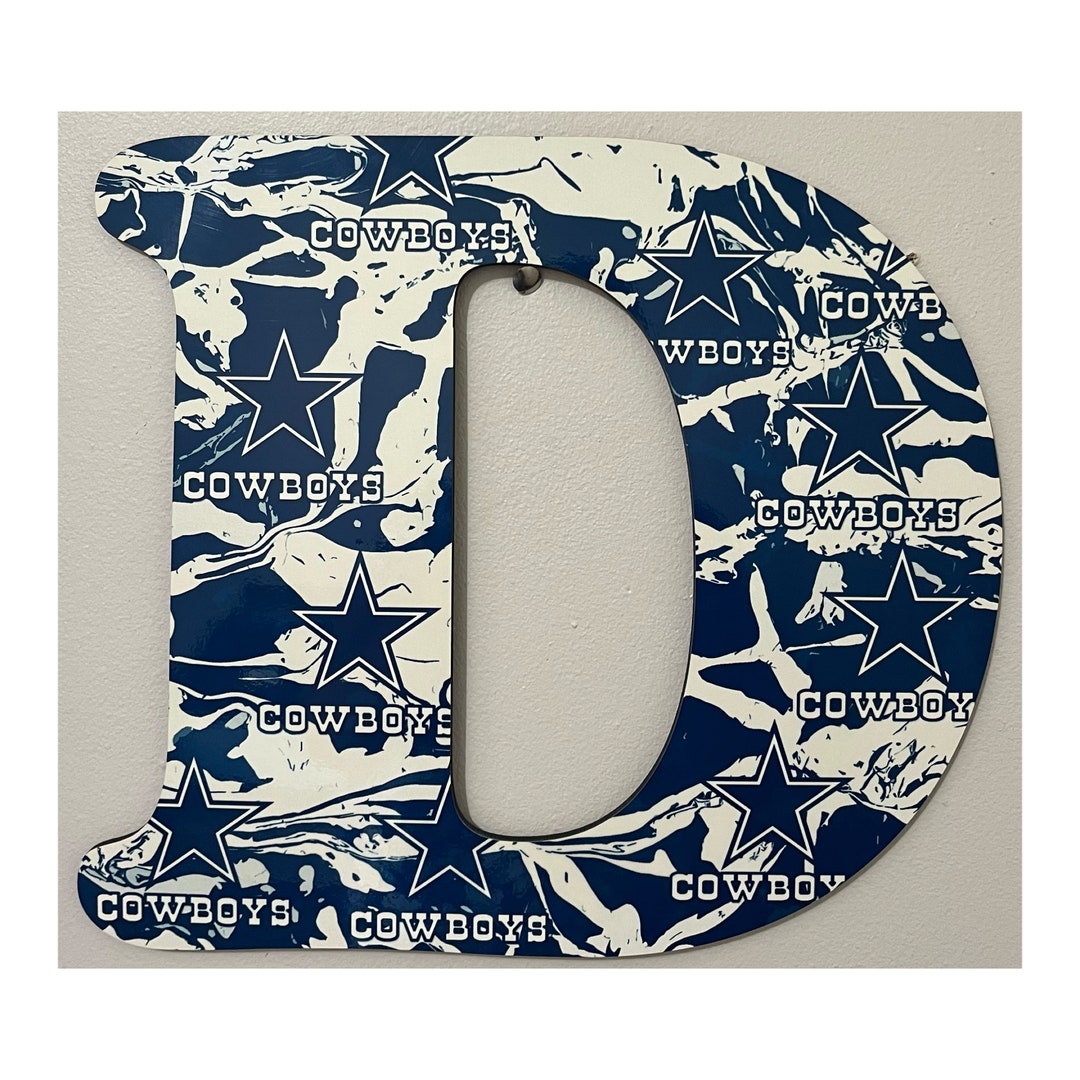 Dallas Cowboys Wood Letter D 12 Inch Dallas Cowboys Wall Decor - Etsy