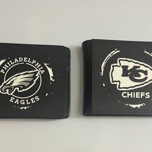 Carteras de los Chiefs, Eagles, Steelers y Raiders, regalo para papá, regalo para hombre, carteras de equipos deportivos de la NFL.
