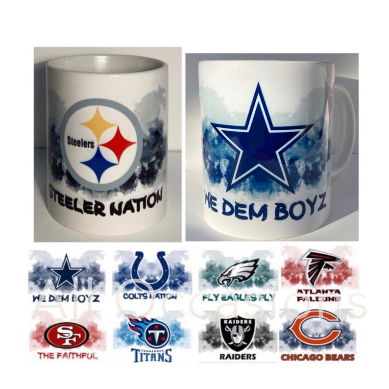 NFL Teams Coffee Mugs Etsy