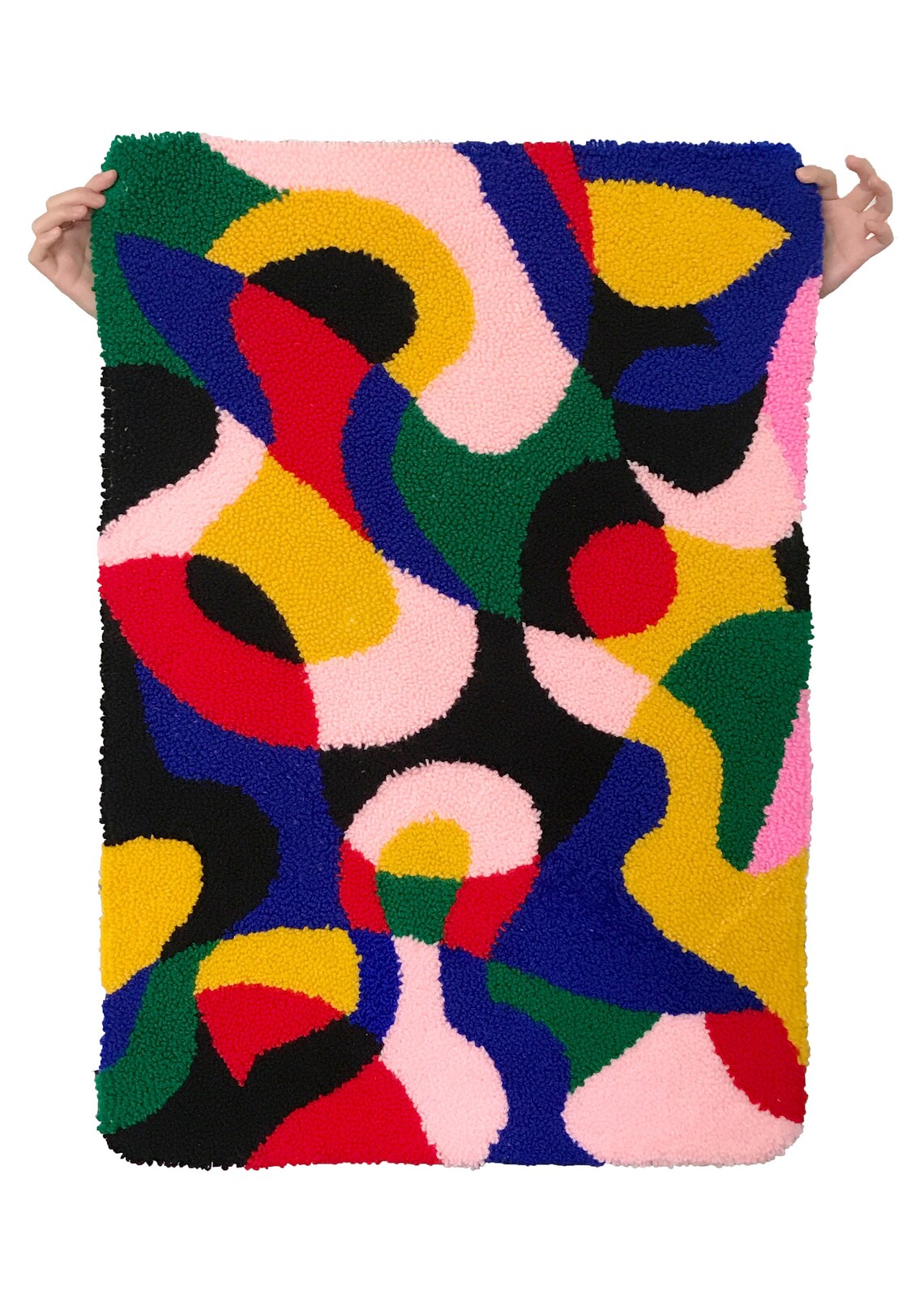 Handmade Rug Punch needle Carpet Contemporary Art Custom Etsy