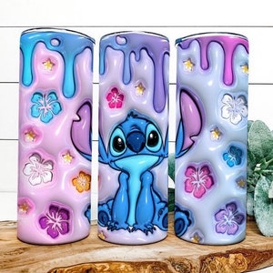 3D Stitch Tumbler, Custom Gift, Personalize, Customize, 20oz, Cold and Hot Drinks Tumbler, Reusable Tumbler, Gift, stitch, holiday