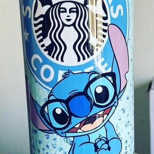 Stitch Starbucks Tumbler, Lilo and stitch Custom Gift, Gifts, Personalize, Customize, 20oz, cold and Hot Drinks Tumbler, Reusable, holidays