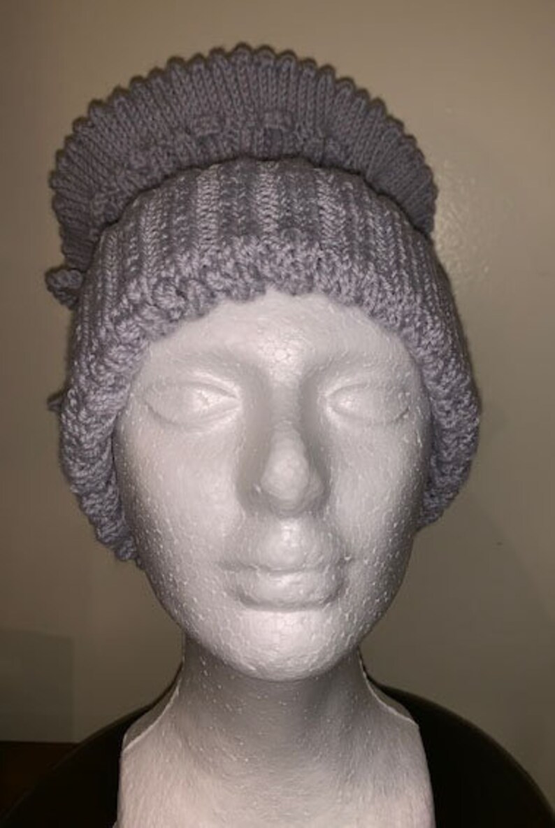 Hand Knitted Crown Hat Etsy