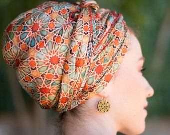 Elegant Head Scarf | Beautiful Silk Scarf | Scarves for Women | Multicolor Silk Wraps | Large Hair Scarf | Hijab | Printed Silk Scarves