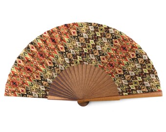 バリ風扇子 ヴィンテージ 伝統的扇子 インドネシア デワタスター