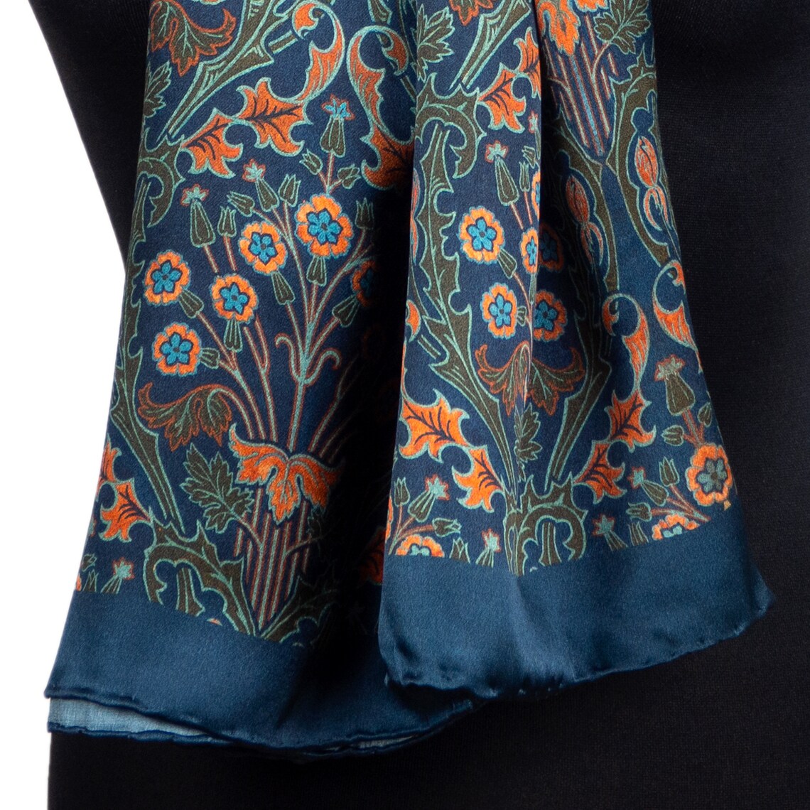 Mens Silk Scarf Wrap Scarf for Him Elegant Foulard With - Etsy