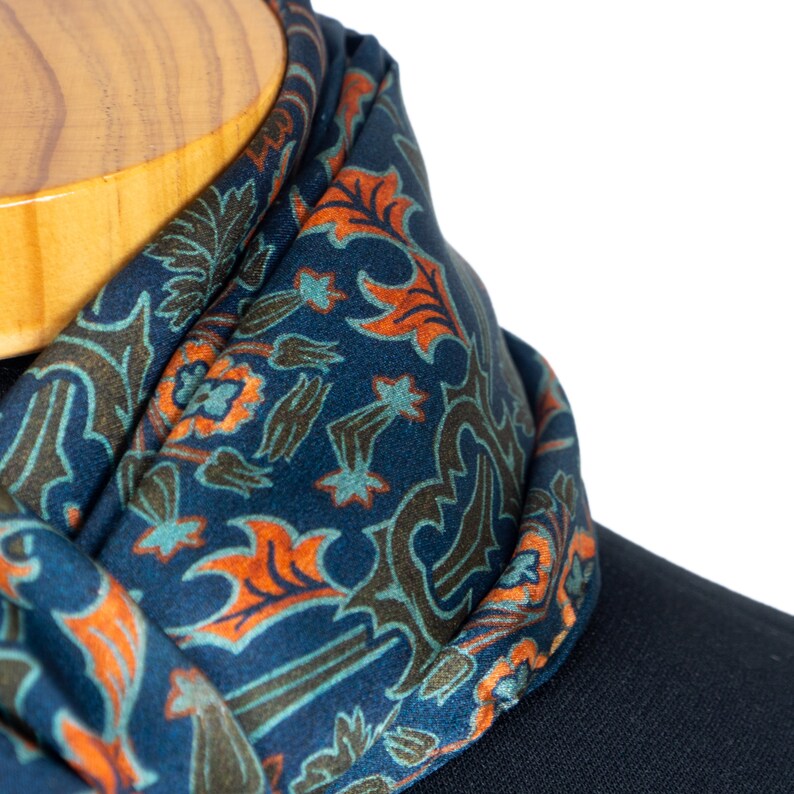 Mens Silk Scarf Wrap Scarf for Him Elegant Foulard With - Etsy