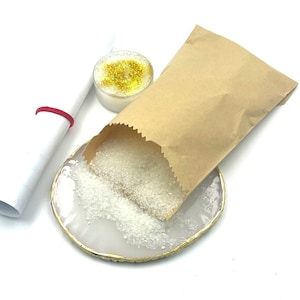 Money Drawing Salt Magick Ritual Kit Spell to Attract Wealth, Prosperity and Opportunity