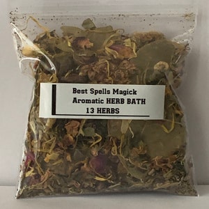 WISHING 13 Herb Aromatic Bath – Manifest Secret Desires, Wishes & Intentions