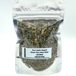 PROTECTION Incense Pure Herbal Blend for Purification, Cleansing, and Spiritual Defense