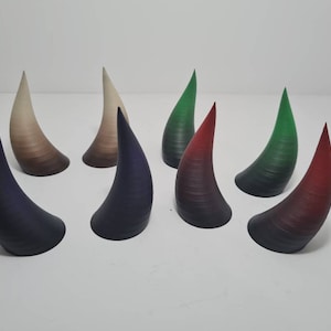 Cosplay LARP Devil Demon Horns Ombre -pair - Resin 3d Printed