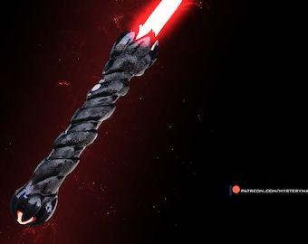 Darth Talon Lightsaber Cosplay LARP Raw 3d Printed Kit