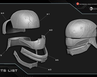 Stranger Helmet * Cosplay * LARP * 3d Printed kit