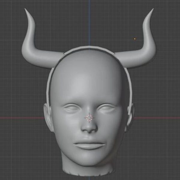 Kusarikku Demon Horns – Large 3D Printed Horns for Cosplay and Costumes
